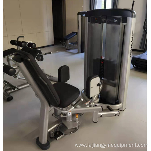 Weight stack selectorized hip abduction/adduction machine